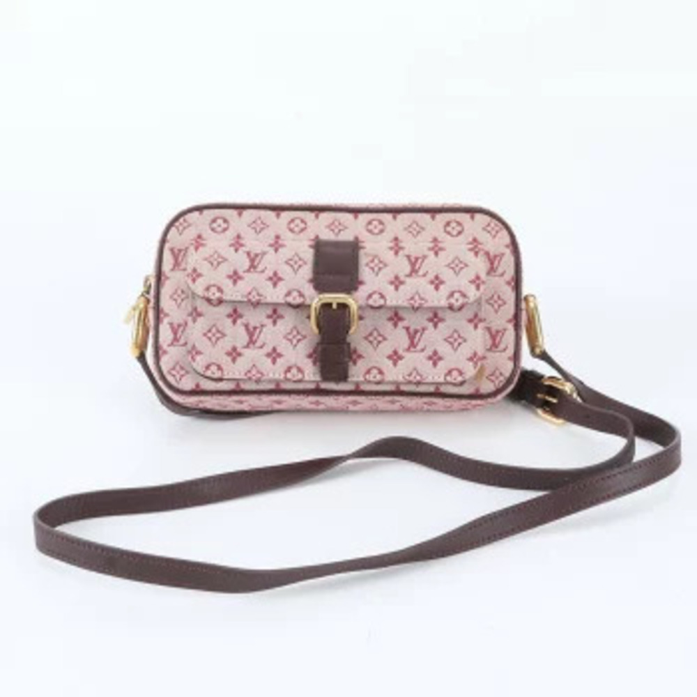 Louis Vuitton Monogram Juliette Cherry Leather Crossbody Bag White Brown